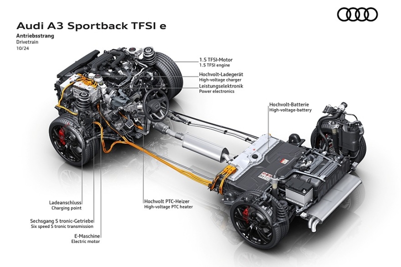 Обновлённый Audi A3: теперь и plug-in гибрид с запасом хода на электротяге до 143 км